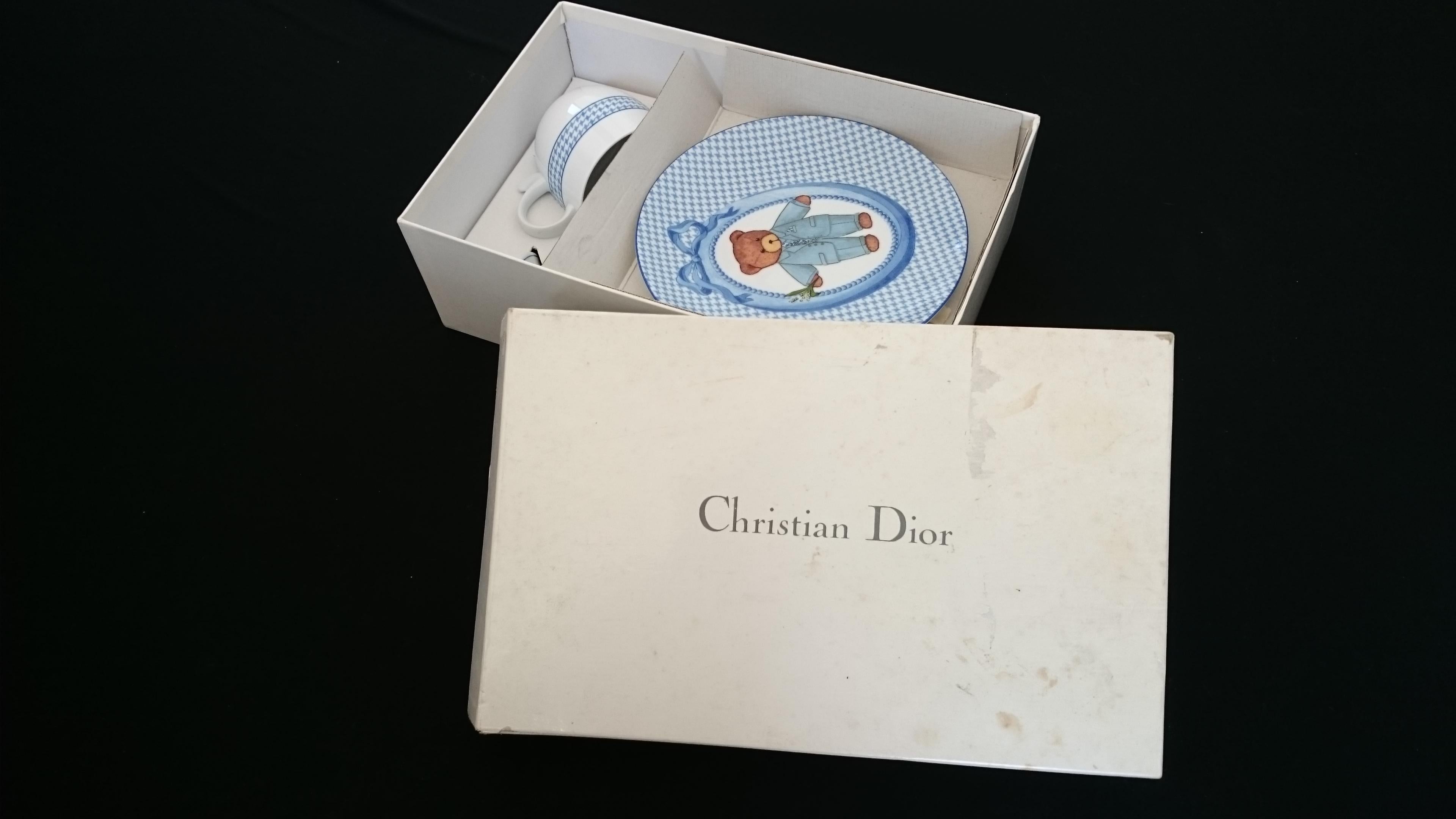 Christian Dior (Baby Dior) „Diory Bear“-Service (4 Teile Set) 6
