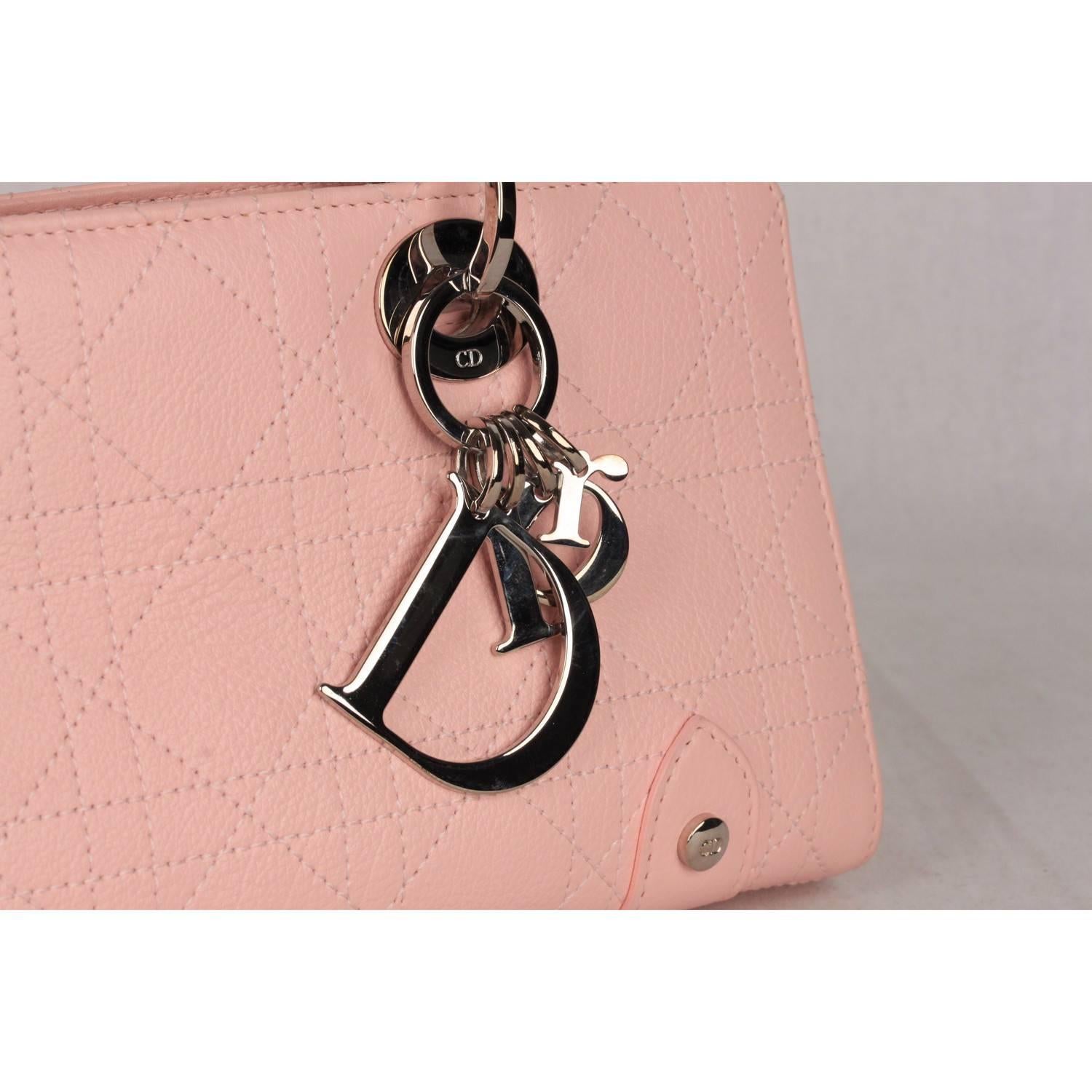 Christian Dior Baby Pink Cannage East West Lady Dior Bag Small For Sale At 1stdibs