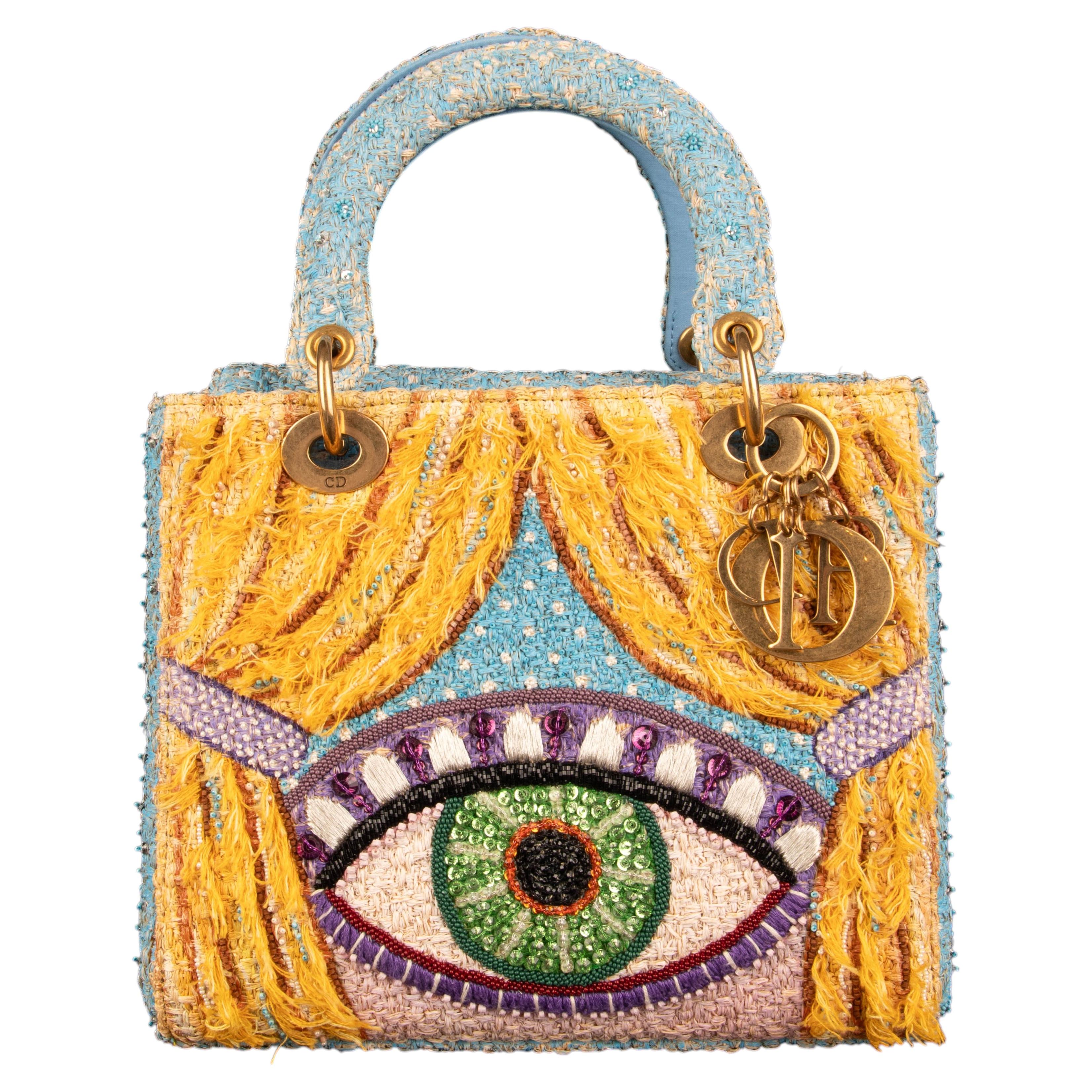 Christian Dior bag 'Lady Dior Art Project' 2022 by Brian Calvin For Sale