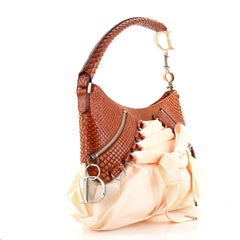Christian Dior Ballettkorsett Hobo aus Python und Stoff Medium