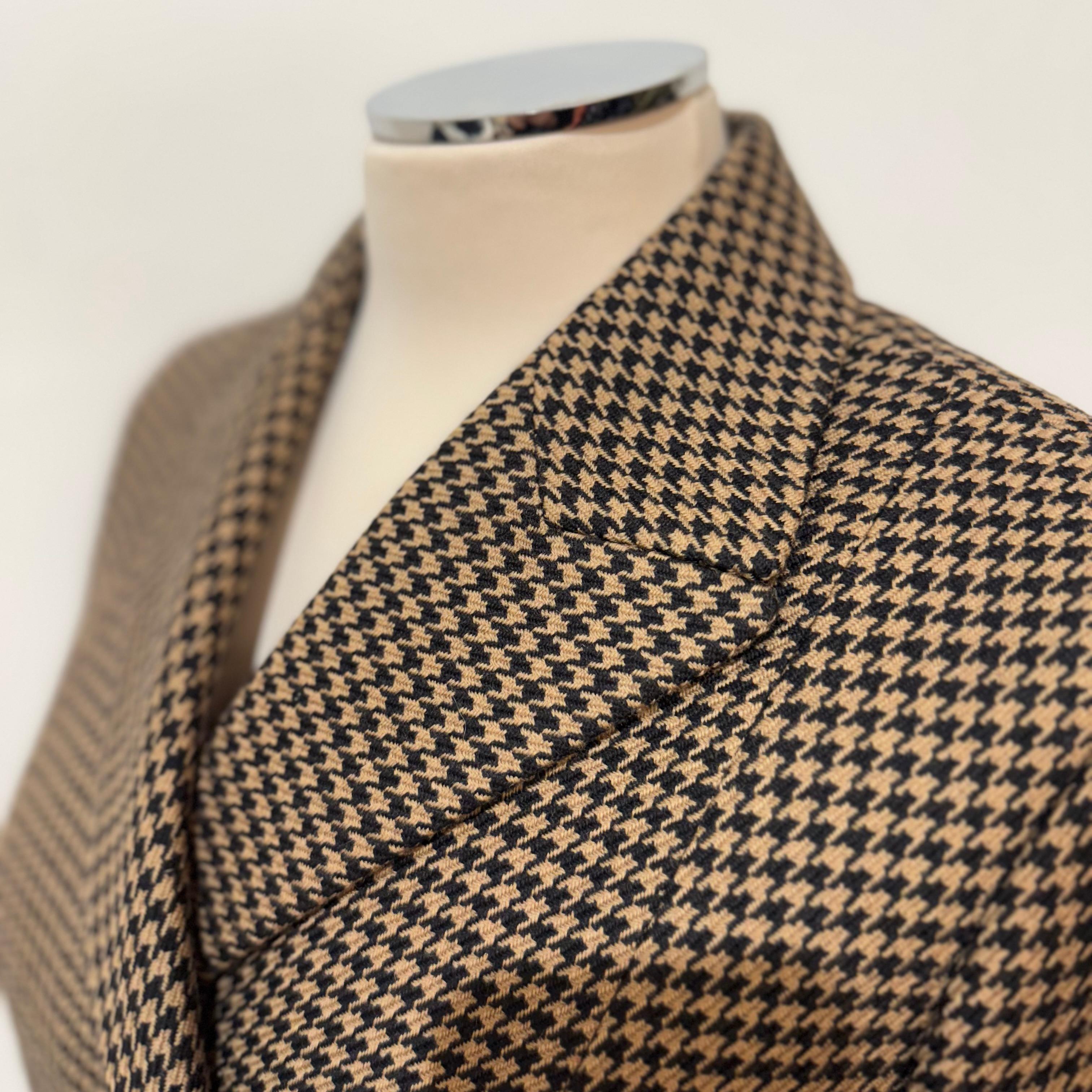Black Christian Dior Bar 30 Montaigne Piede de Poule Jacket FR 40 For Sale