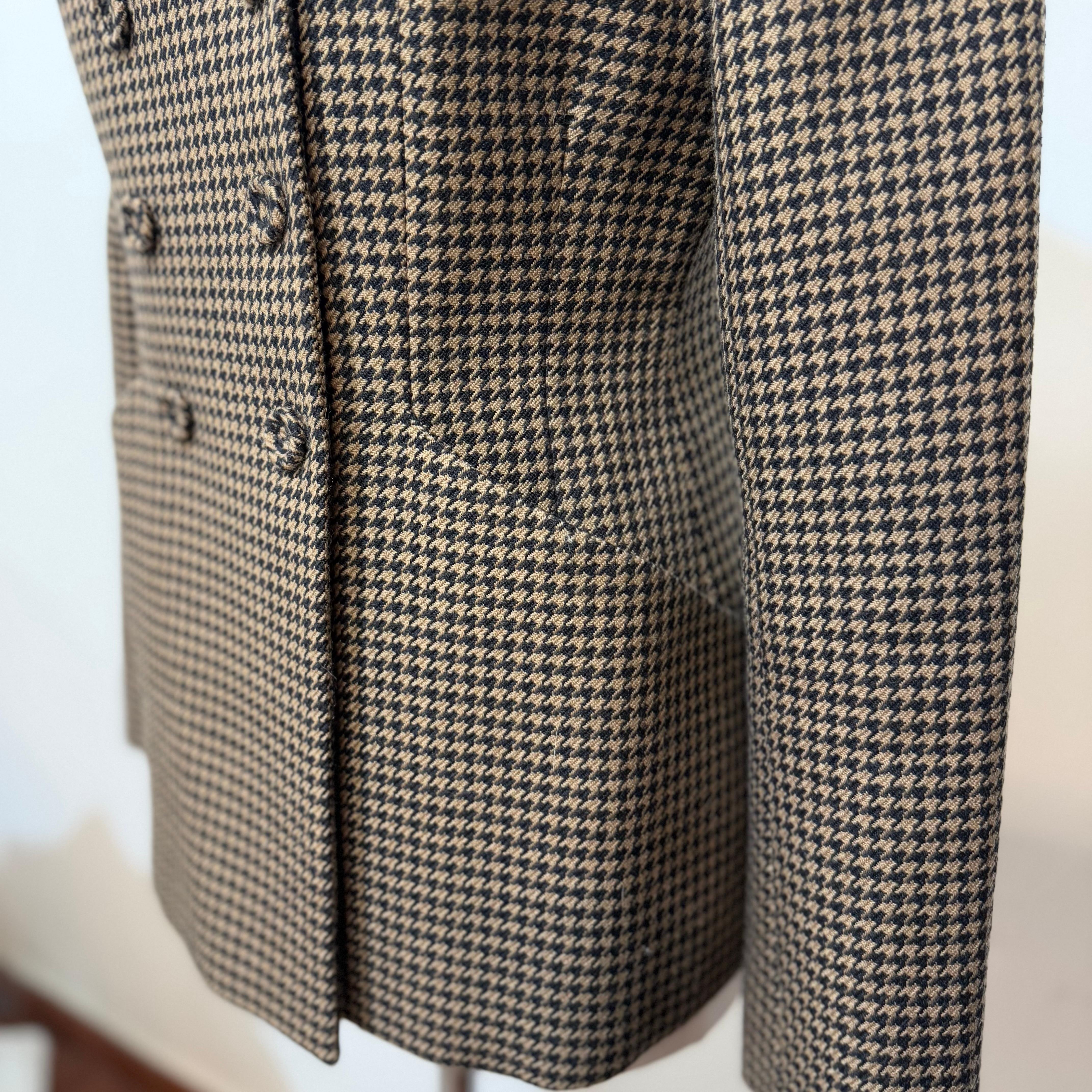 Women's Christian Dior Bar 30 Montaigne Piede de Poule Jacket FR 40 For Sale