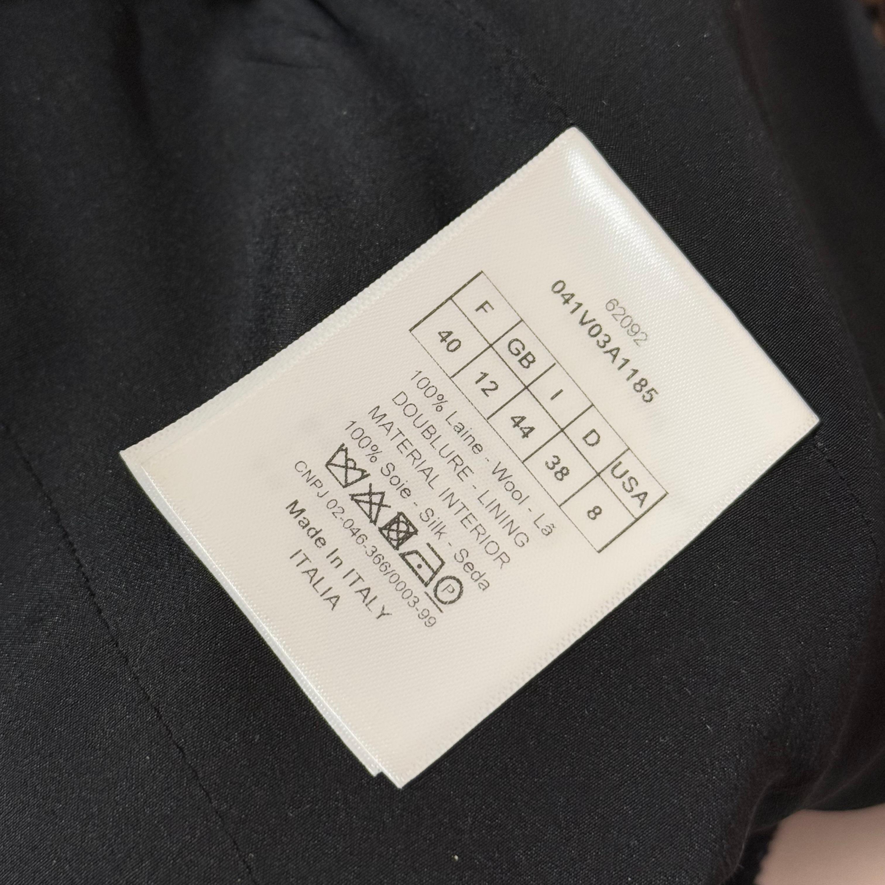 Christian Dior Bar 30 Montaigne Piede de Poule Jacket FR 40 For Sale 3