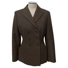 Christian Dior Bar 30 Montaigne Piede de Poule Jacke FR 40
