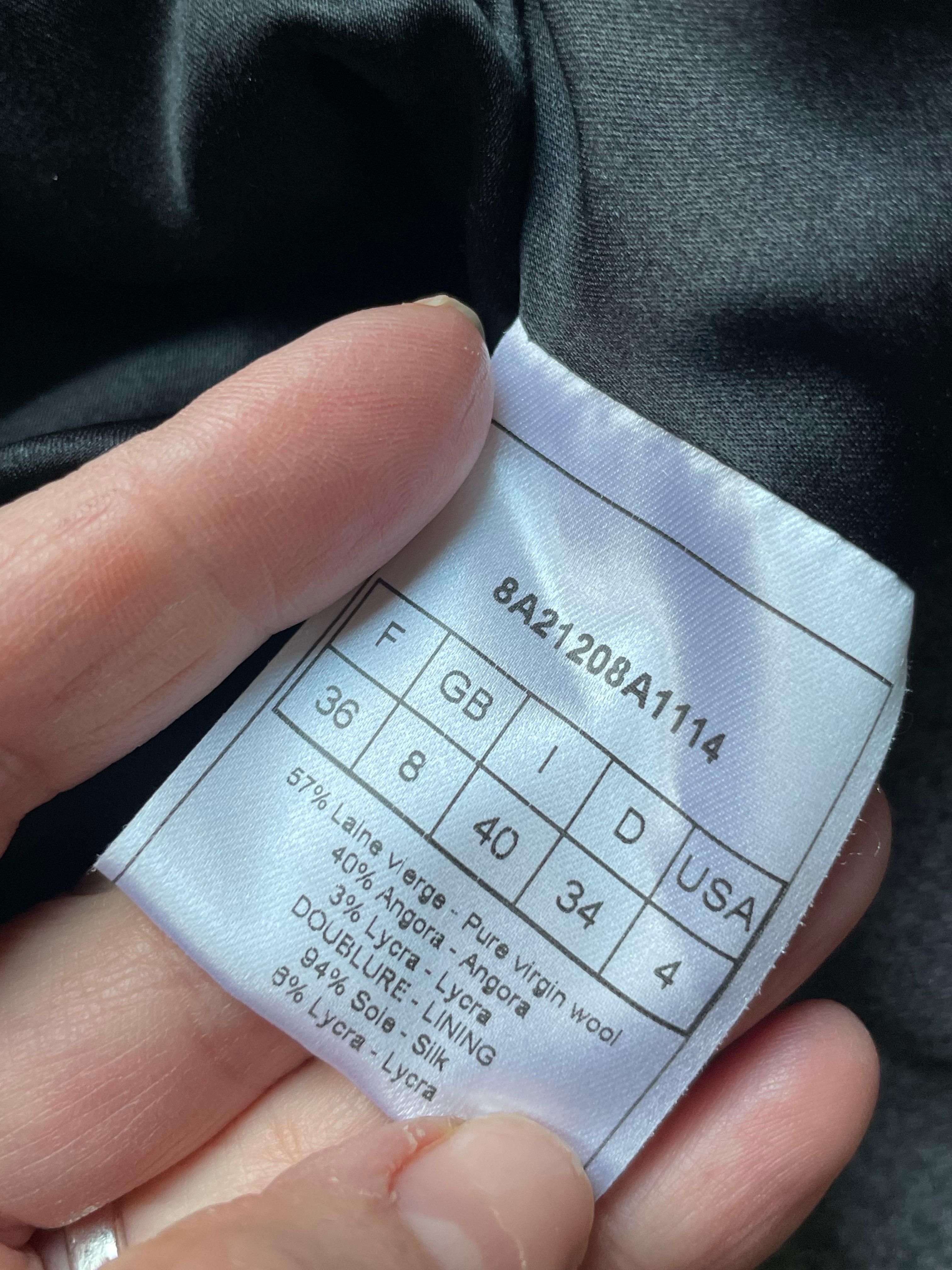 CHRISTIAN DIOR BAR Veste et jupe. en vente 12