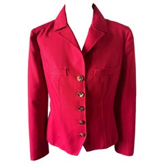 CHRISTIAN DIOR Bar red blazer jacket