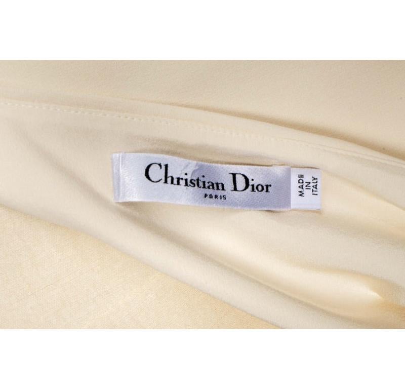 Christian Dior Seidenoberteil mit nackten Schultern im Angebot 3