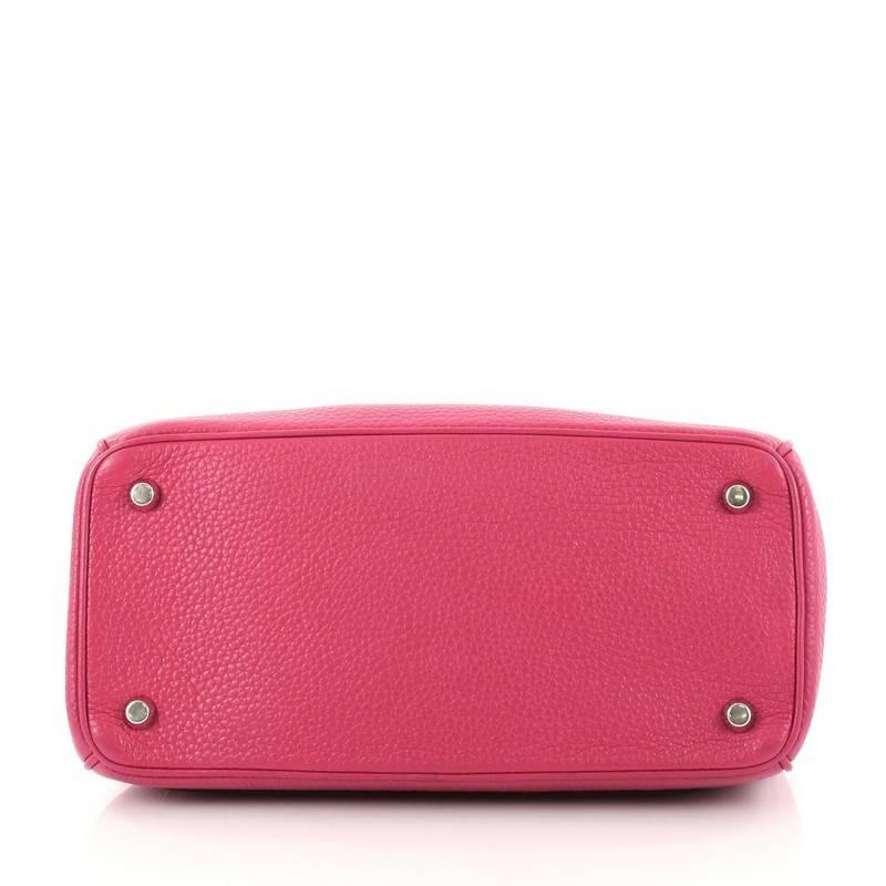Pink Christian Dior Be Dior Bag Pebbled Leather Small