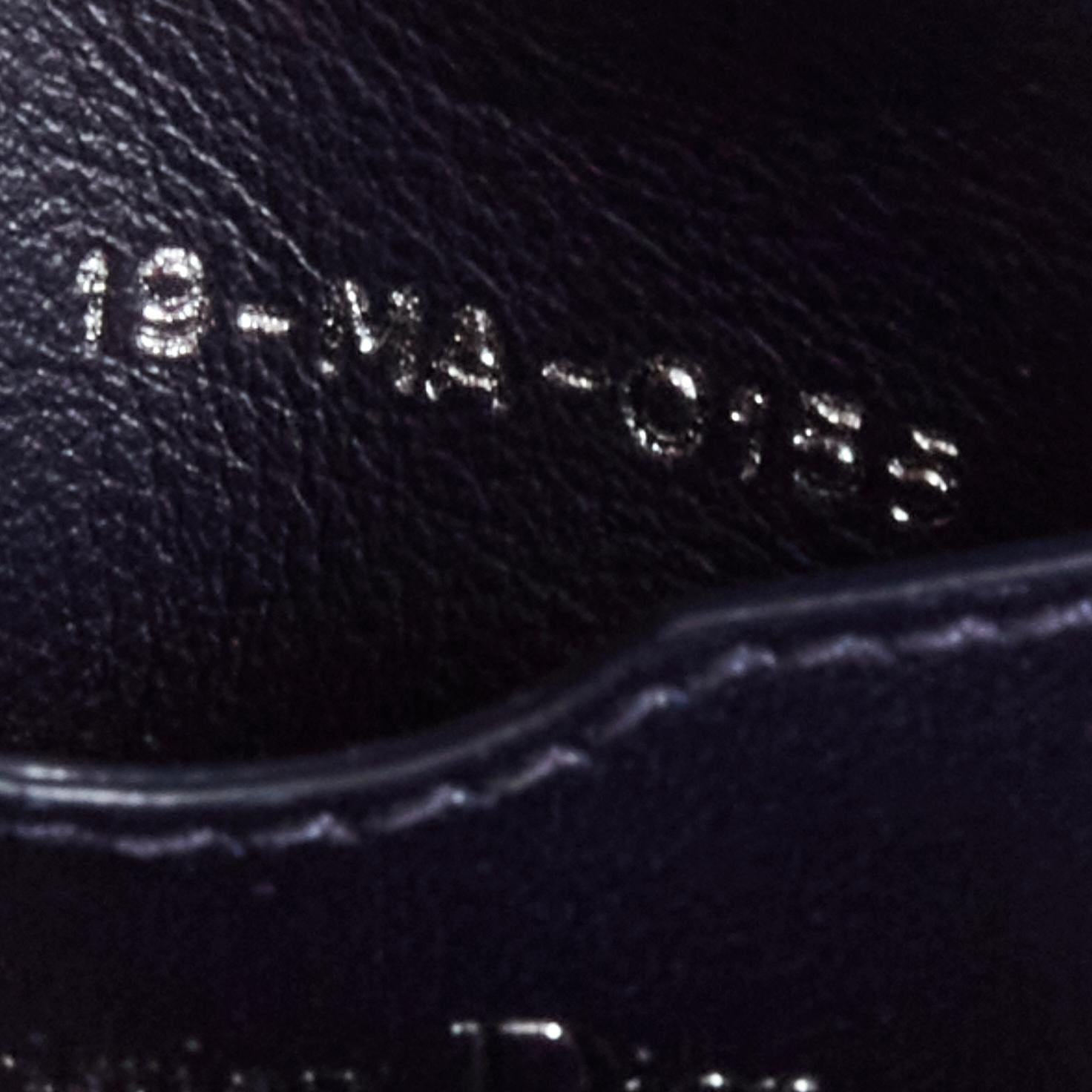 CHRISTIAN DIOR Be Dior Micro blue silver leather flap small shoulder bag 3