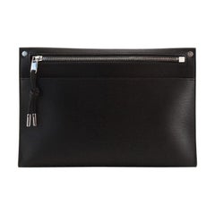 Christian Dior Bee Zip Pouch Leather Medium
