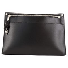 Christian Dior Bee Zip Pouch Leather Medium