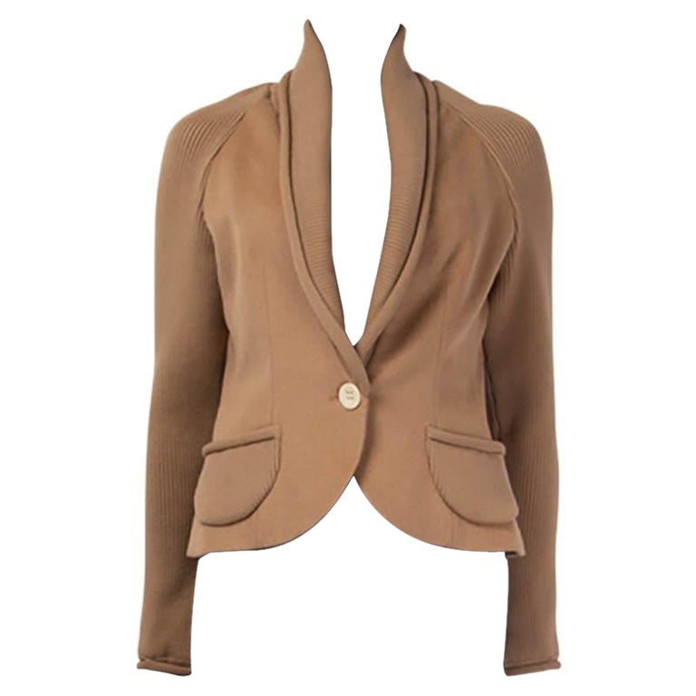 Christian Dior - Giacca SHAWL COLLAR BLAZER beige cammello 40 M