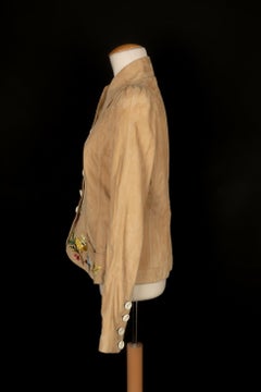 Christian Dior Beige Goat Leather Jacket, 2005