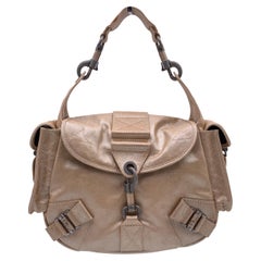 Christian Dior Beige Leather Leather Rebelle Shoulder Bag Handbag