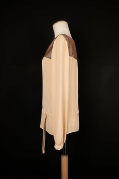 Christian Dior Beige Long-Sleeve Top