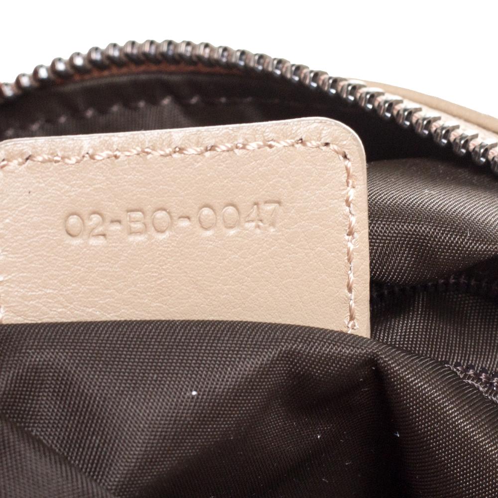 Christian Dior Beige Oblique Canvas and Leather Heart Charm Ethnic Shoulder Bag 4