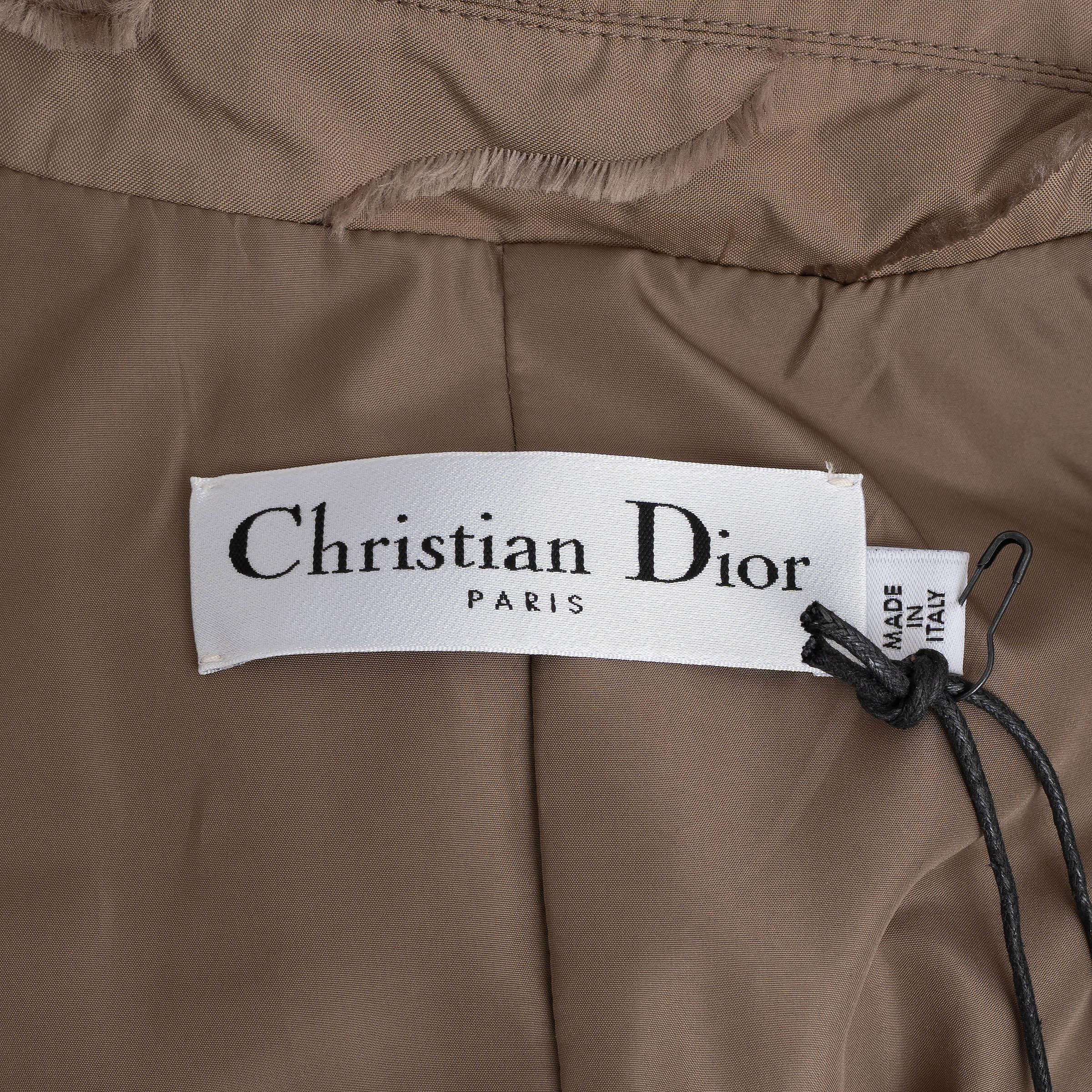 CHRISTIAN DIOR beige poliestere 2020 CAMOUFLAGE UTILITARIANA Giacca 42 L. in vendita 3
