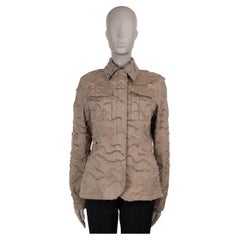 CHRISTIAN DIOR beige polyester 2020 CAMOUFLAGE UTILITARIAN Jacket 42 L