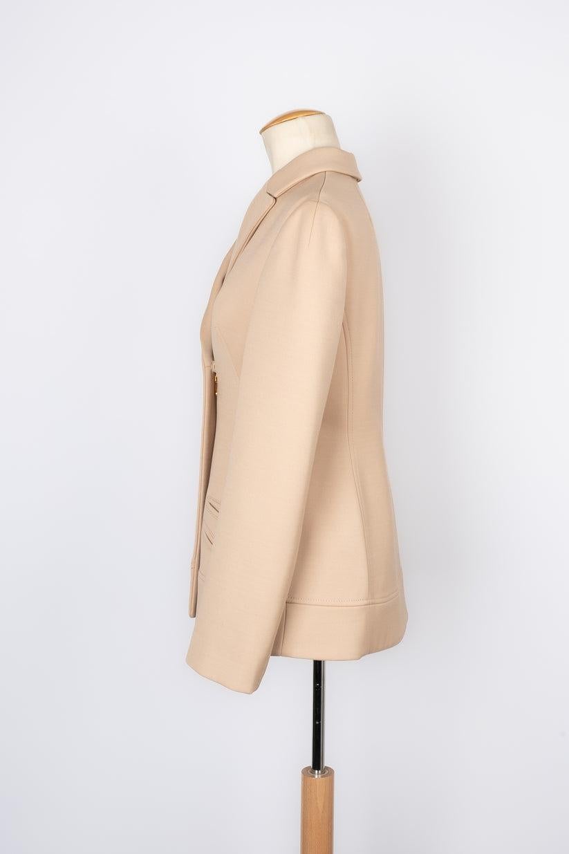 Christian Dior Beige Silk and Wool Jacket, 2017 For Sale 2