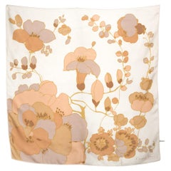 Christian Dior Beige Silk Scarf