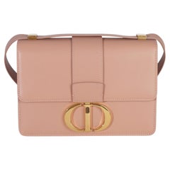 Christian Dior Beige Smooth Box Calfskin 30 Montaigne Flap Bag
