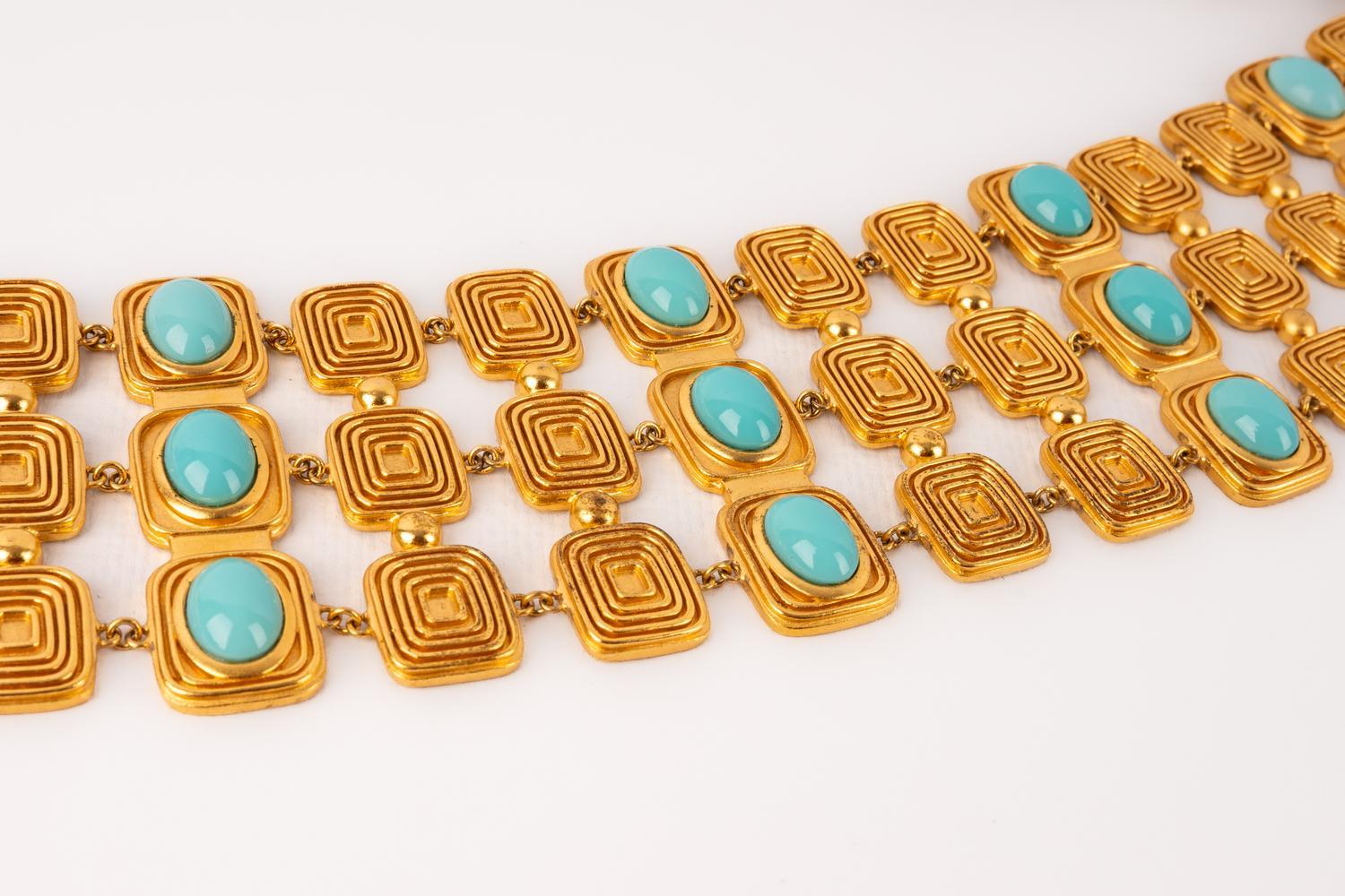 Christian Dior Belt with Blue Glass Paste, circa 1995/2005 2