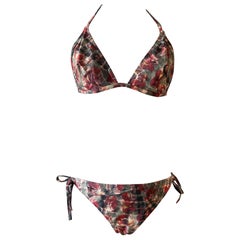Christian Dior Women's Embroidered Bee Bikini, Size L, Italy