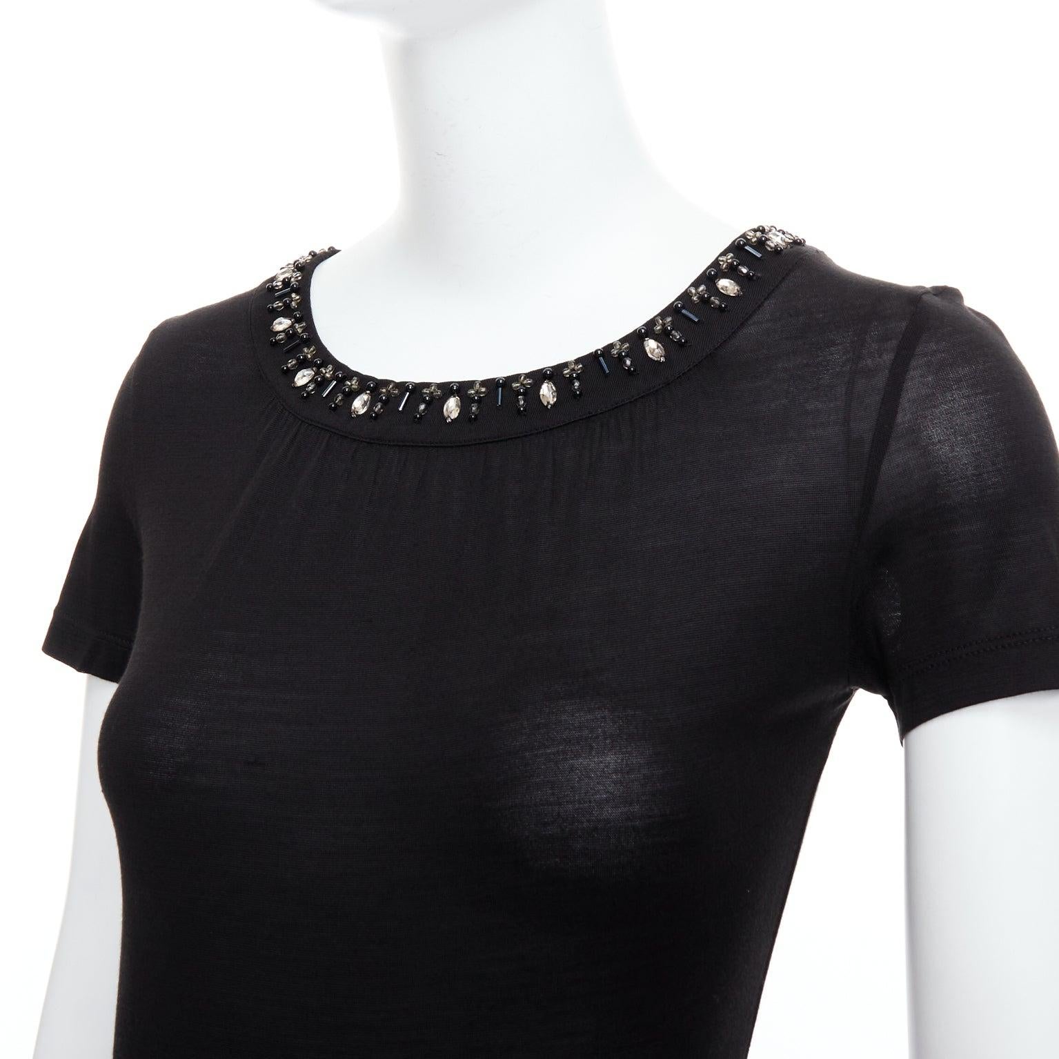 Chemise noire CHRISTIAN DIOR 100% soie verre PVC col perlé FR36 S
Référence : LNKO/A02453
Marque : Christian Dior
MATERIAL : Soie
Couleur : noir, transparent
Motif : Solide
Fermeture : Pull-over
Détails supplémentaires : Perles de verre et de PVC le