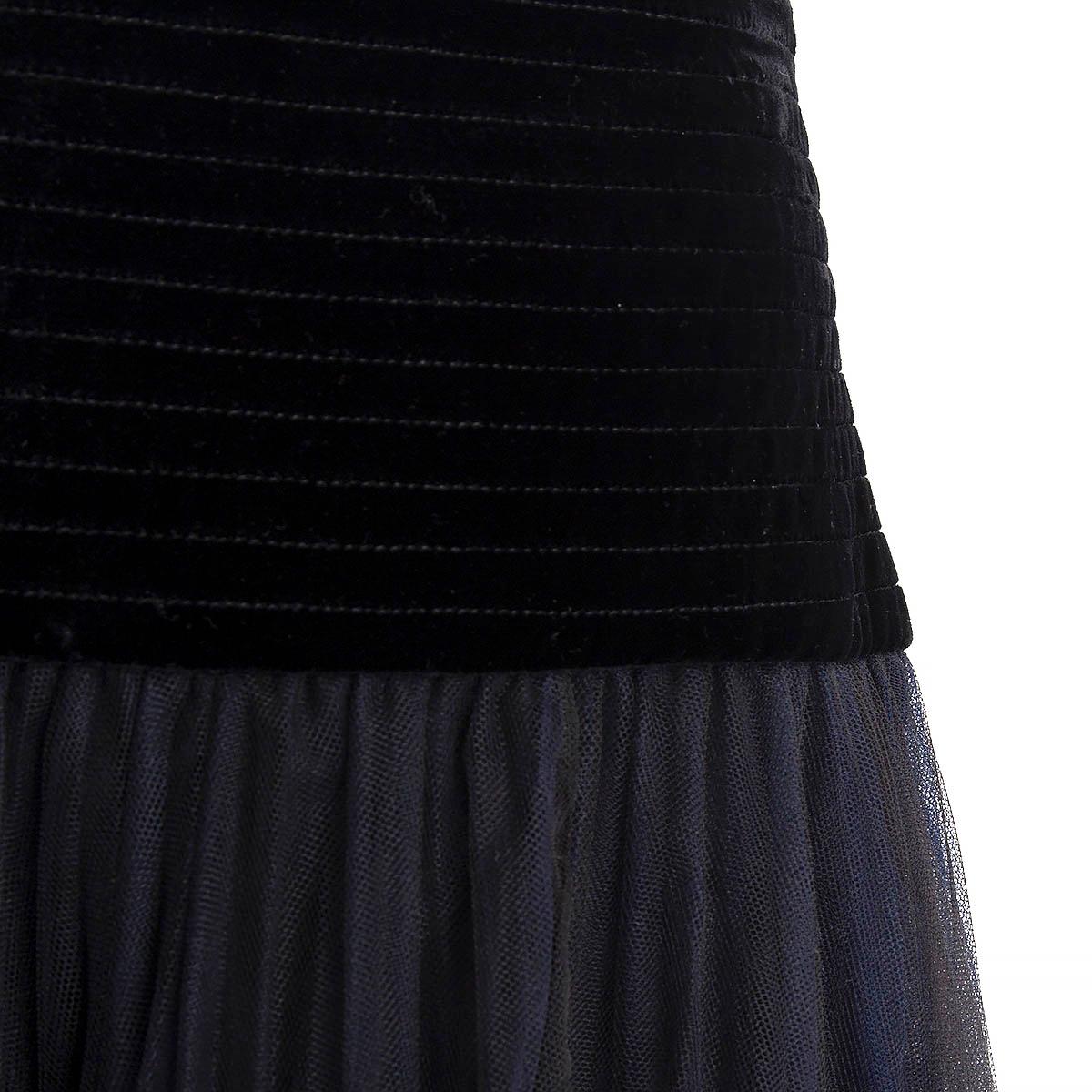 dior black tulle skirt