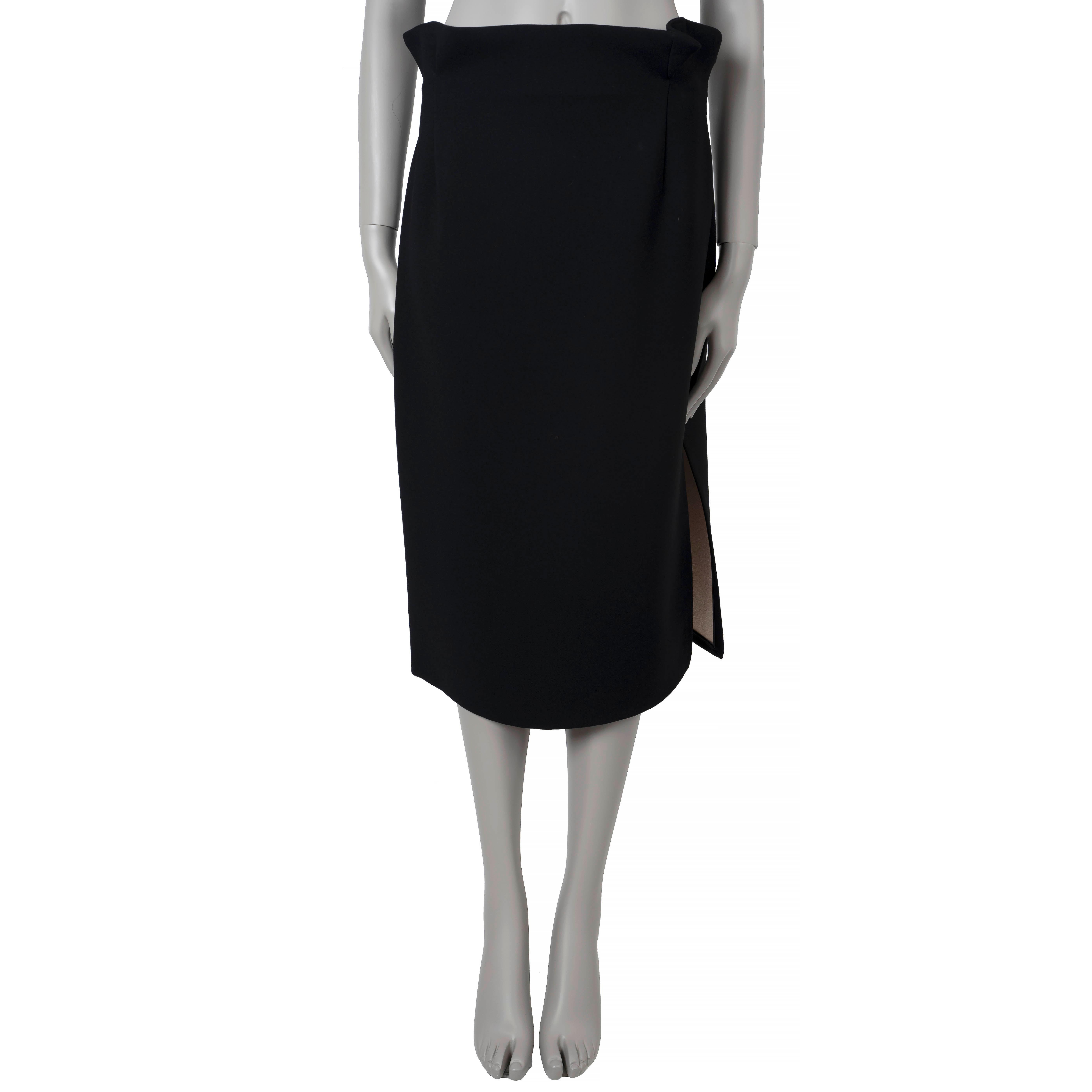 De las mujeres CHRISTIAN DIOR acetato negro 2016 FALDA MIDI PENDIENTE ALTURA 42 L en venta