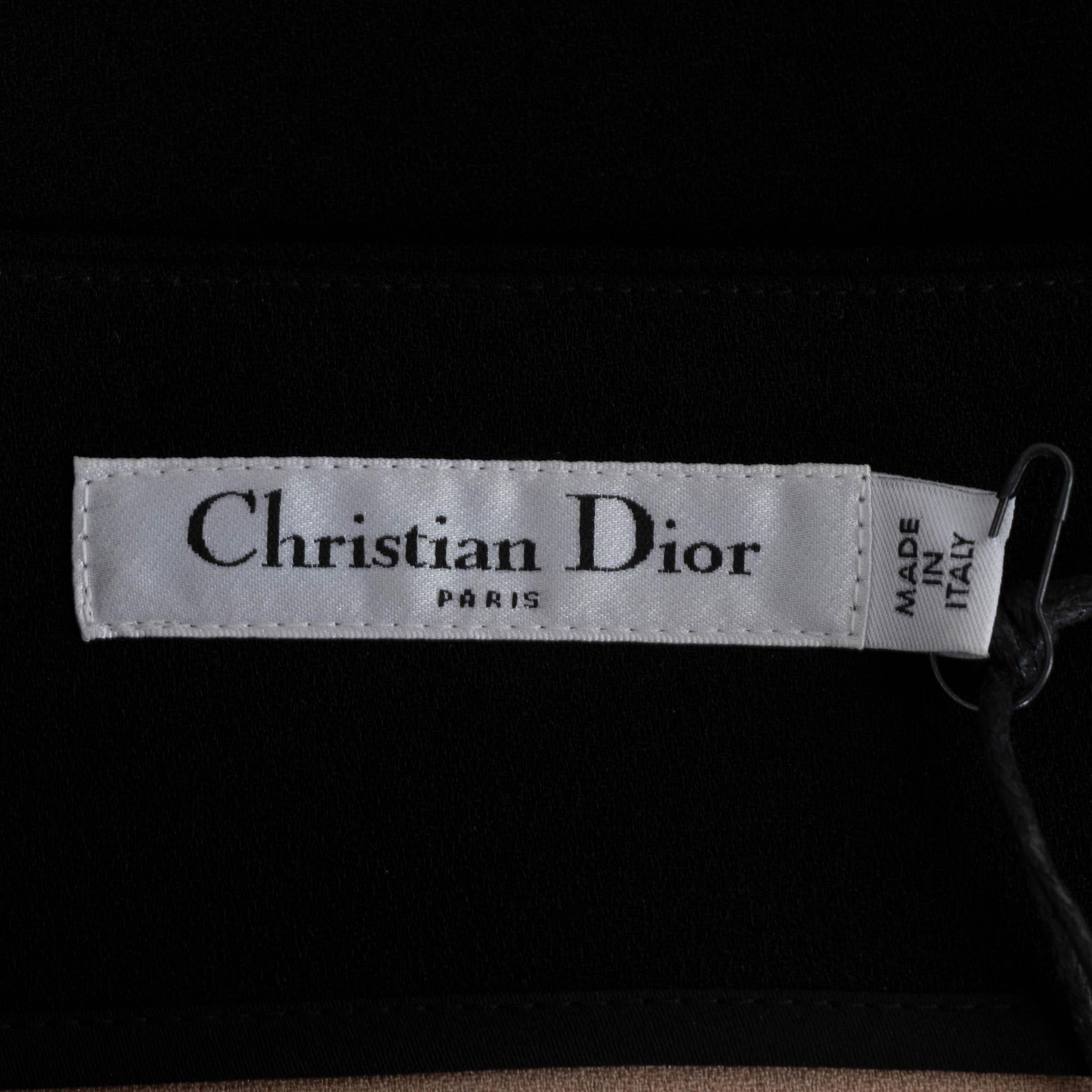 CHRISTIAN DIOR acetato negro 2016 FALDA MIDI PENDIENTE ALTURA 42 L en venta 2