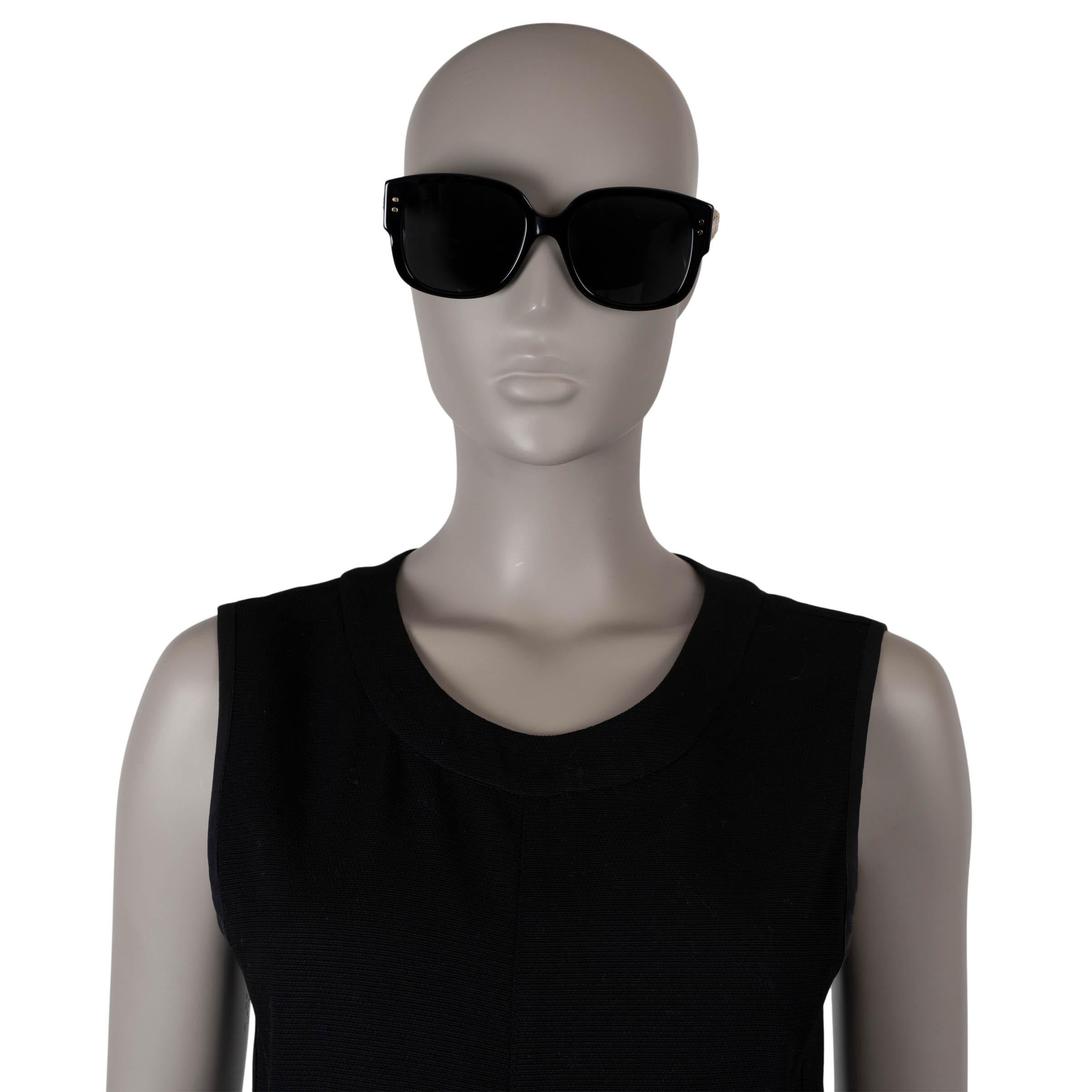 De las mujeres CHRISTIAN DIOR Gafas de sol de acetato negro DIORSTUDS 8072K en venta