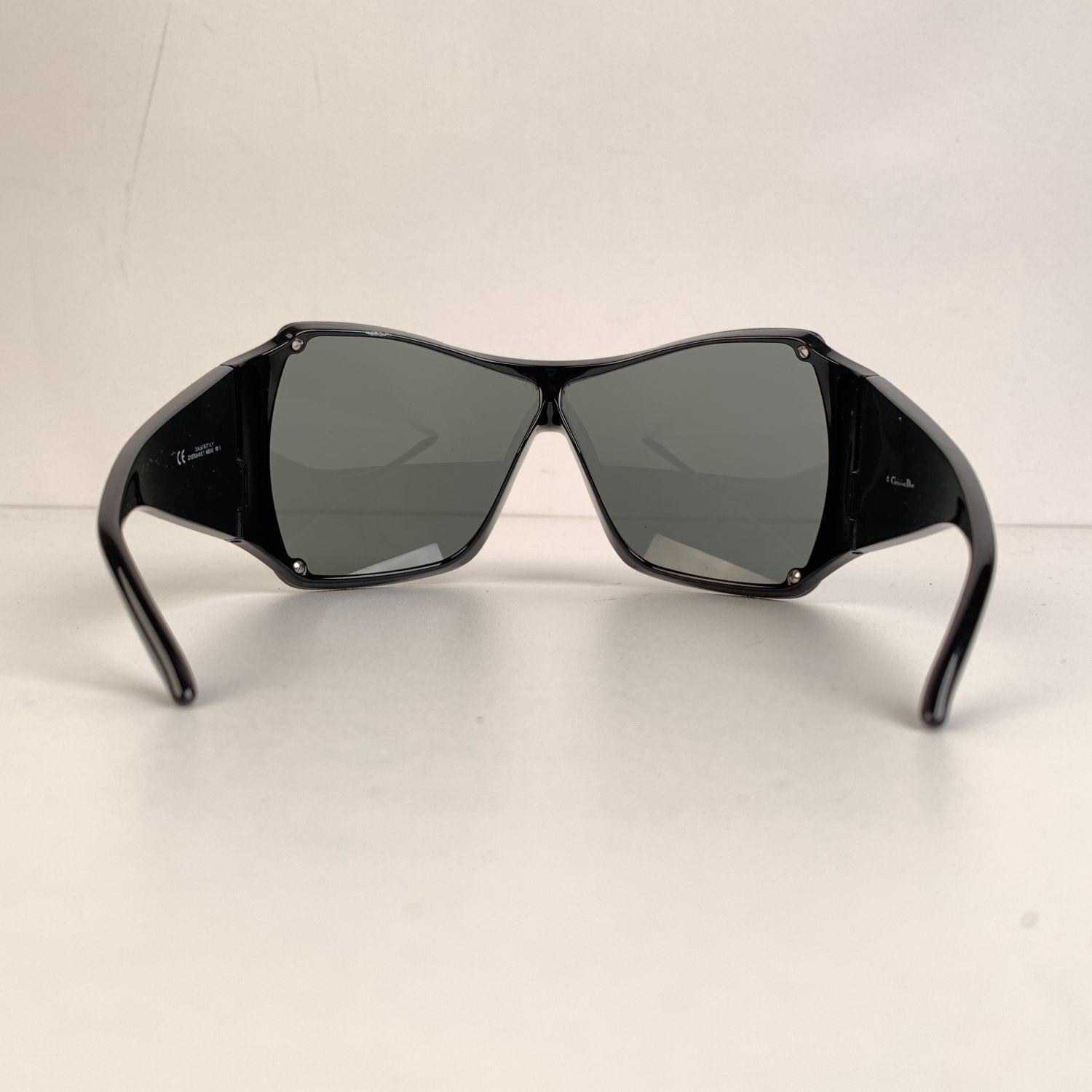 Nero Occhiali da sole Christian Dior in acetato nero Overshine 1 Shield 110 mm