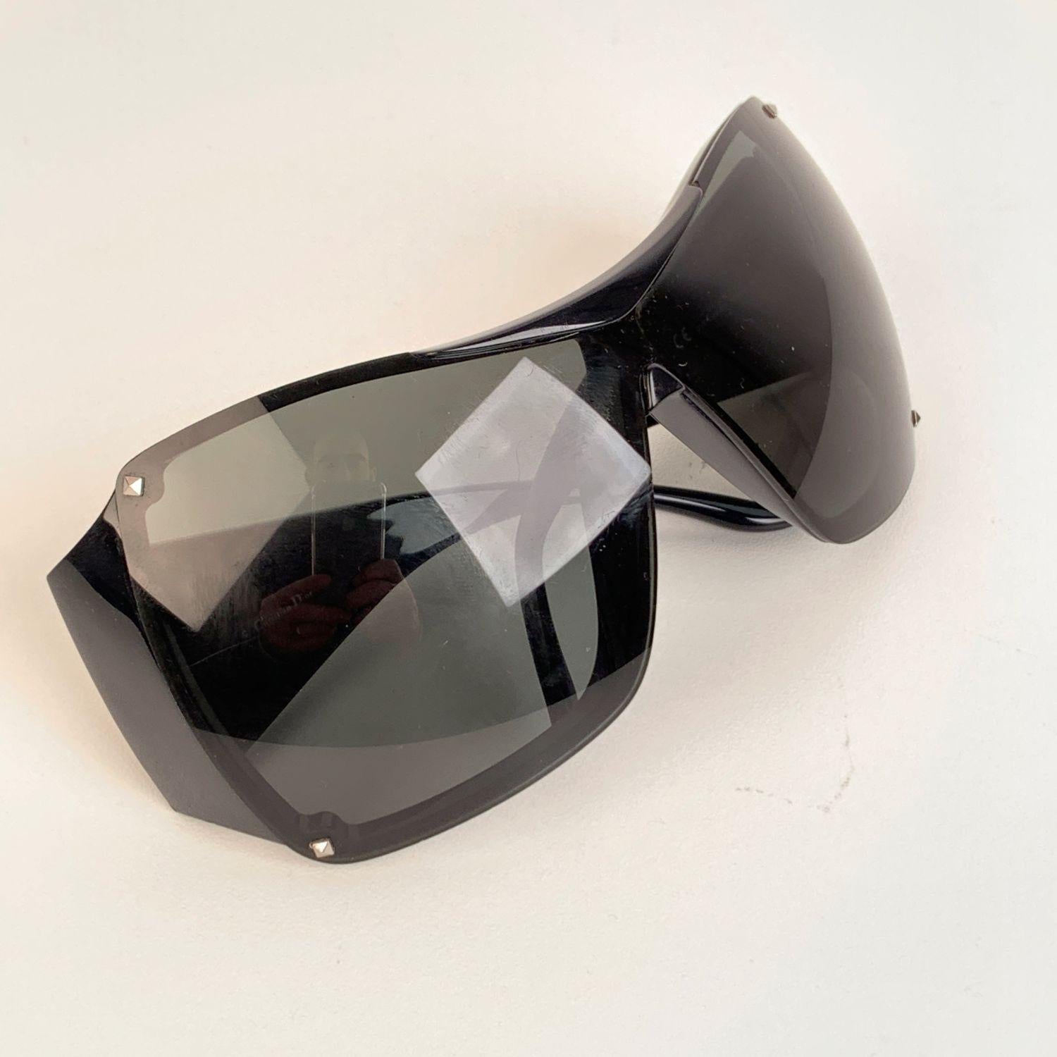 Occhiali da sole Christian Dior in acetato nero Overshine 1 Shield 110 mm 3