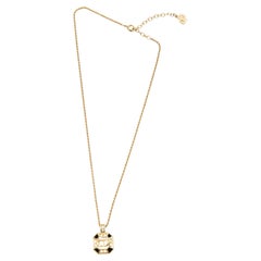 Christian Dior - Collier noir et or