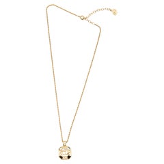 Christian Dior Black and Gold-Tone Necklace