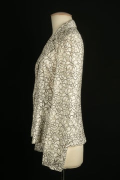 Christian Dior Black and White Lace Jacket