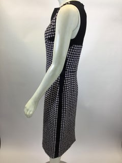 Christian Dior Black and White Print Dress