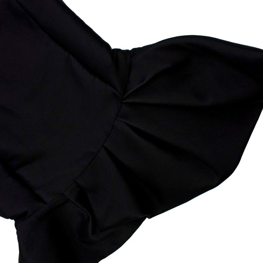 Christian Dior Black Asymmetric Peplum Sleeveless Top - Size US 4 For Sale 3