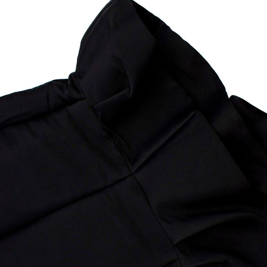 Christian Dior Black Asymmetric Peplum Sleeveless Top - Size US 4 For Sale 4