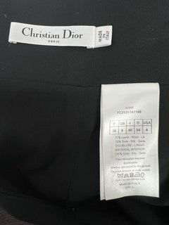 Christian Dior Black Blazer With Faux Pearls Complete set with Skirt