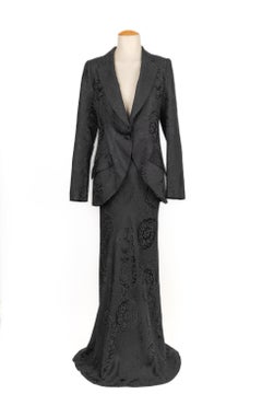 Christian Dior Black Blended Silk Set, 1999