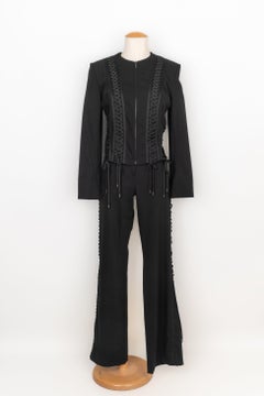 Christian Dior Schwarzes Wollmischungsset, 2002