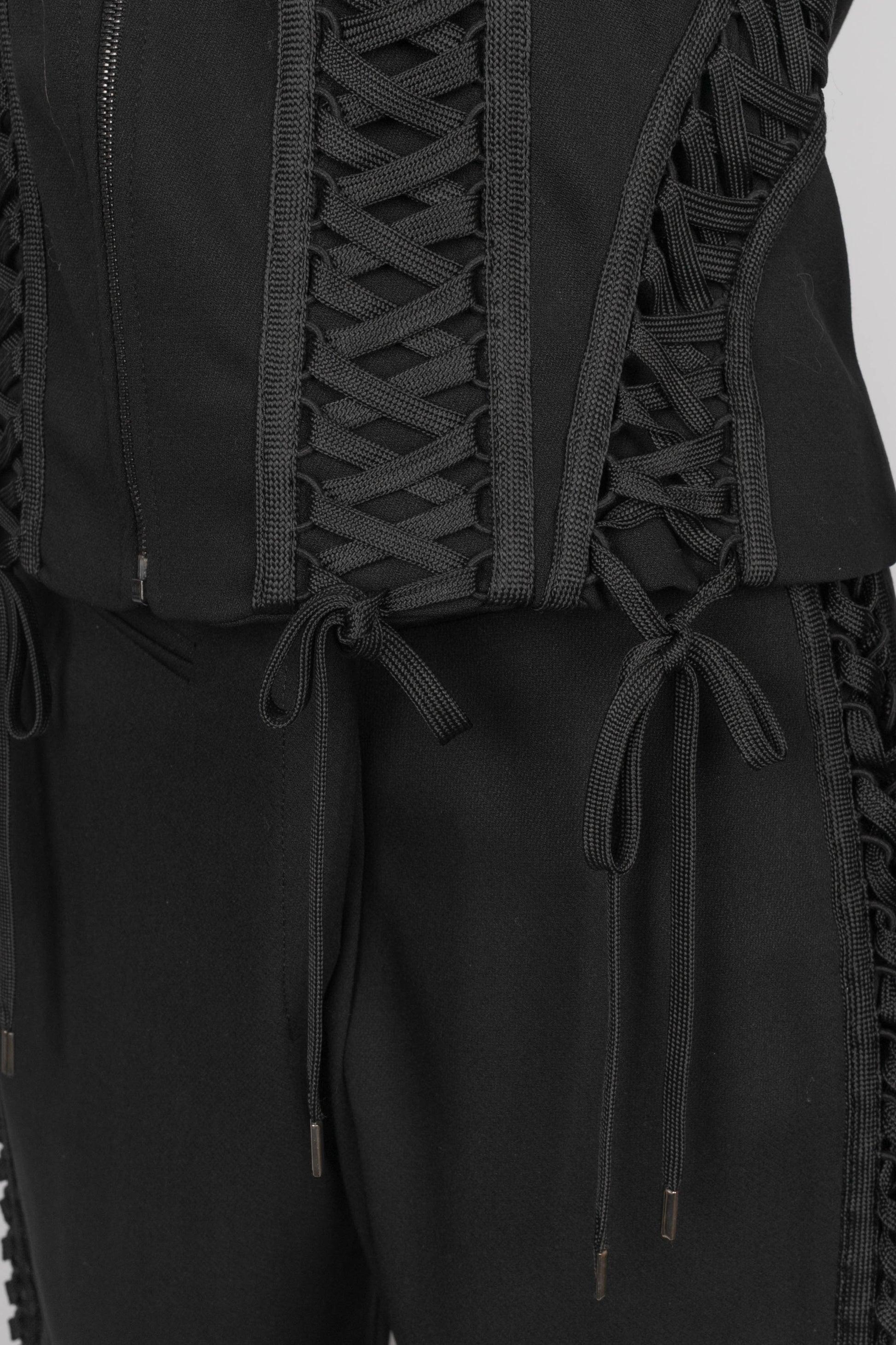 Christian Dior Set in lana nera, 2002 in vendita 2