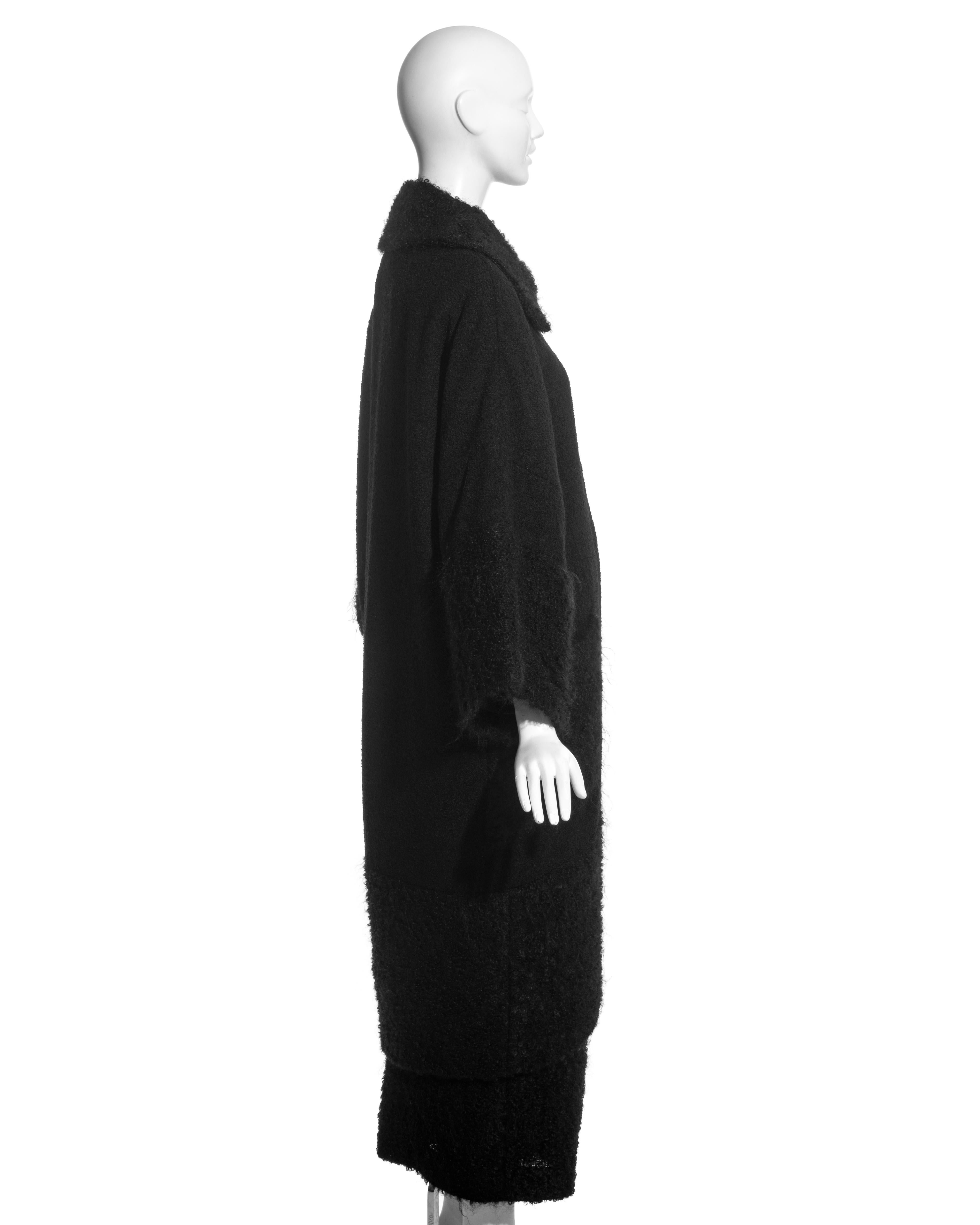 Christian Dior - Tailleur en laine bouclée et mohair noir, A/H 1999 Pour femmes en vente