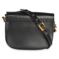 Christian Dior Black Box Calfskin Medium Bobby Flap Bag