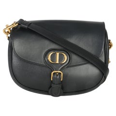 Christian Dior Black Box Calfskin Medium Bobby Flap Bag