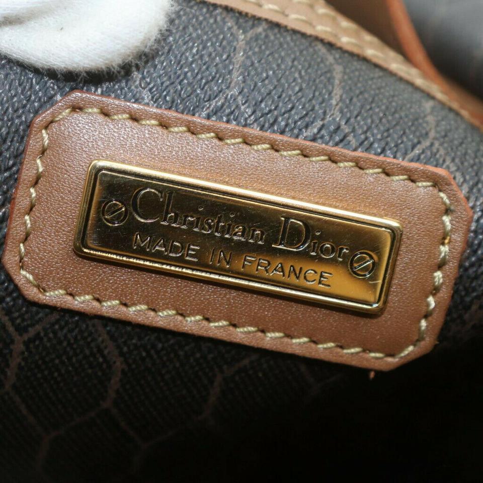 Christian Dior Black Brown Monogram Trotter Honeycomb Boston Duffle Bag 63450 In Good Condition For Sale In Dix hills, NY