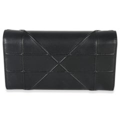 Christian Dior Black Calfskin Diorama Croisiere Chain Wallet