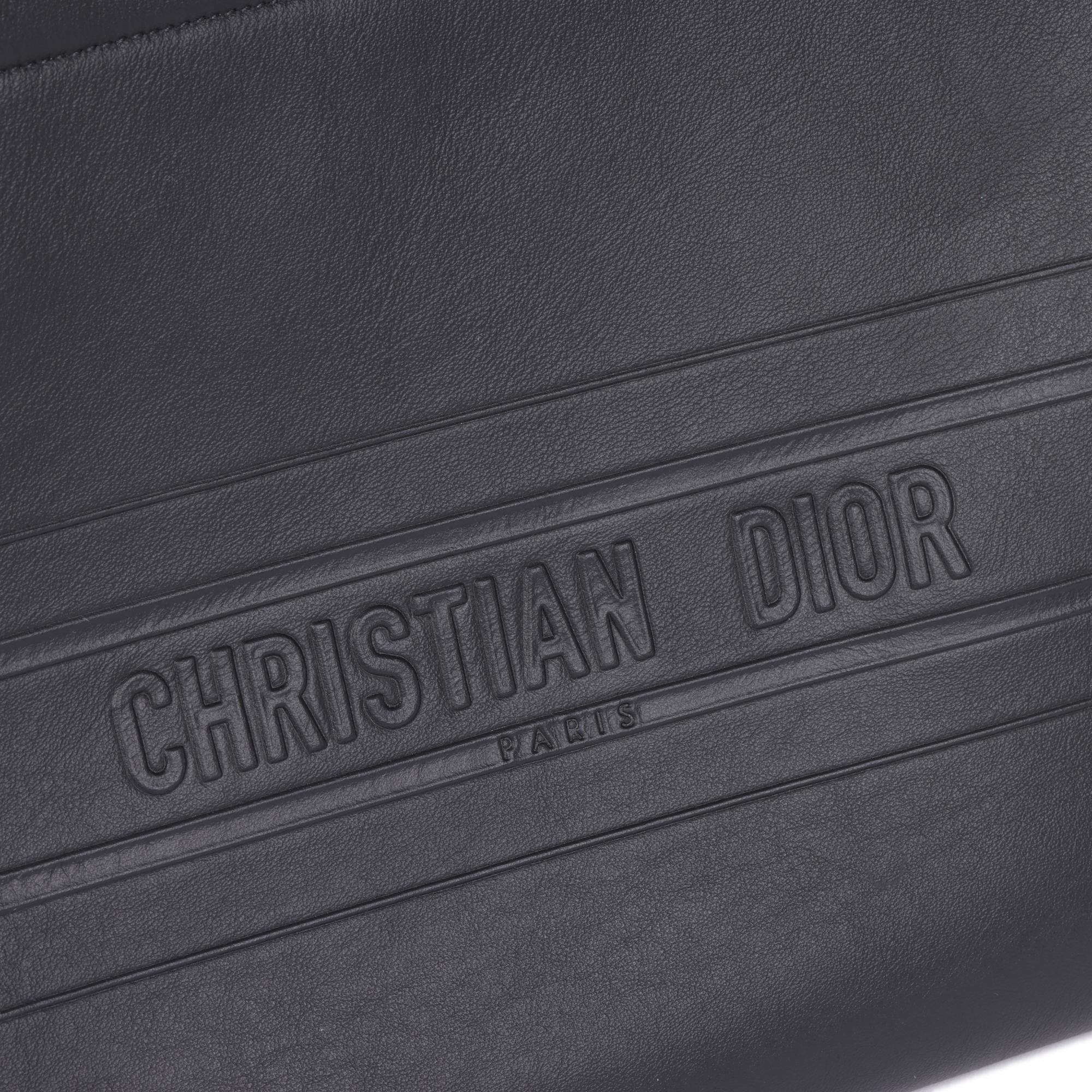Christian Dior Black Calfskin Leather Clutch 4
